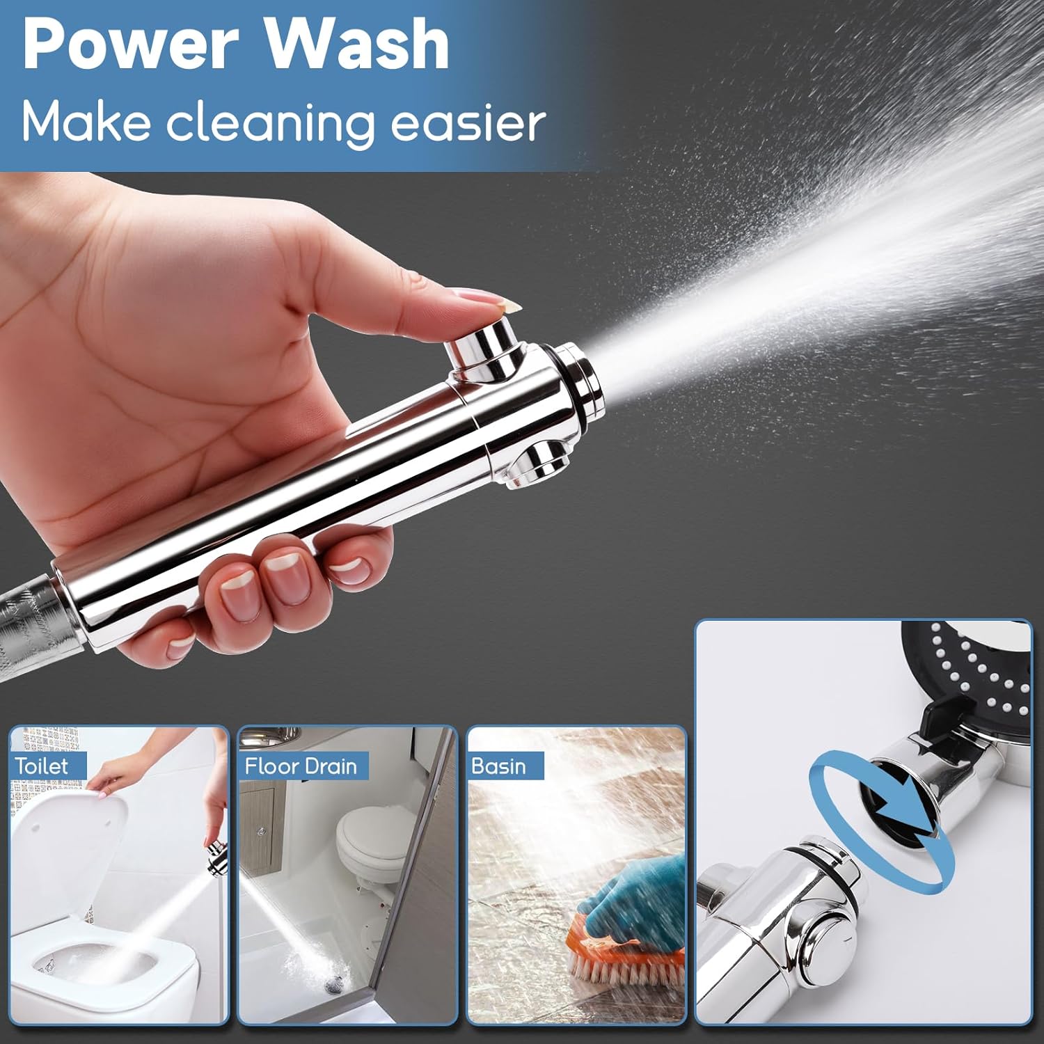 High Pressure Handheld RV Shower Head