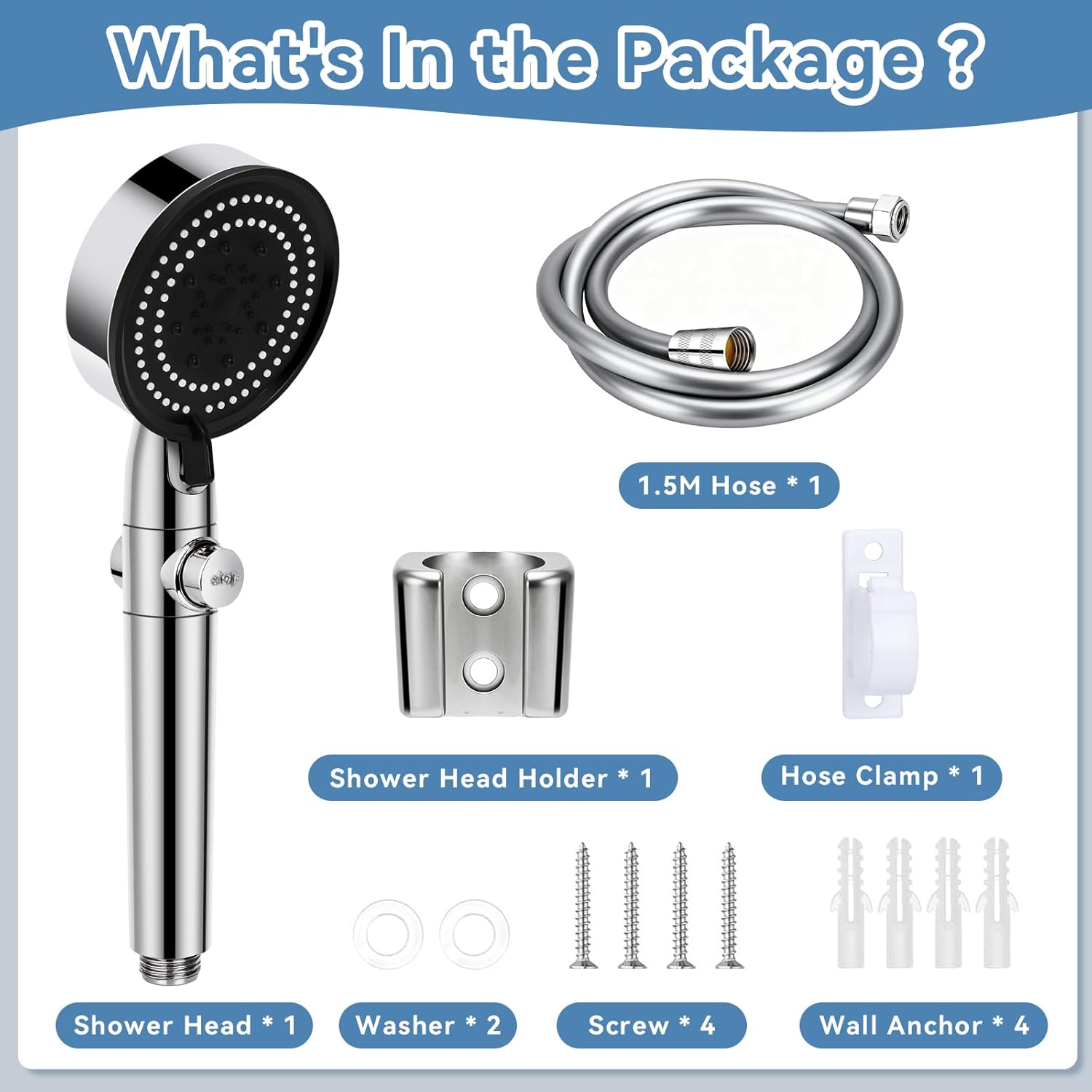 High Pressure Handheld RV Shower Head