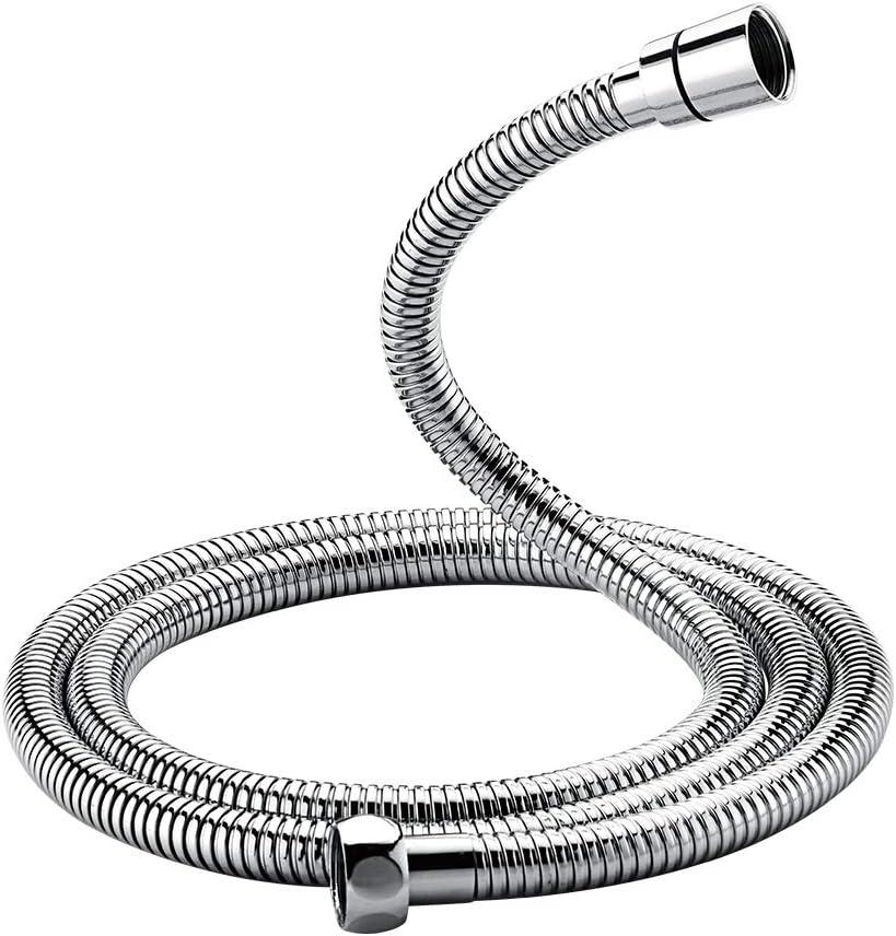 1/2" 1.8m Stainless Steel Shower Hose – Anti - Kink, Leak - Resistant, Durable, Chrome/Silver Universal Fit - THEONESHOWER