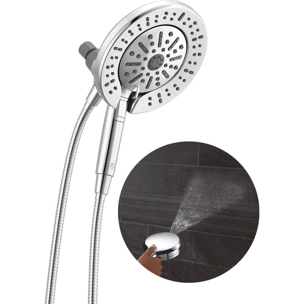 2-in-1 Dual Shower Head Chrome