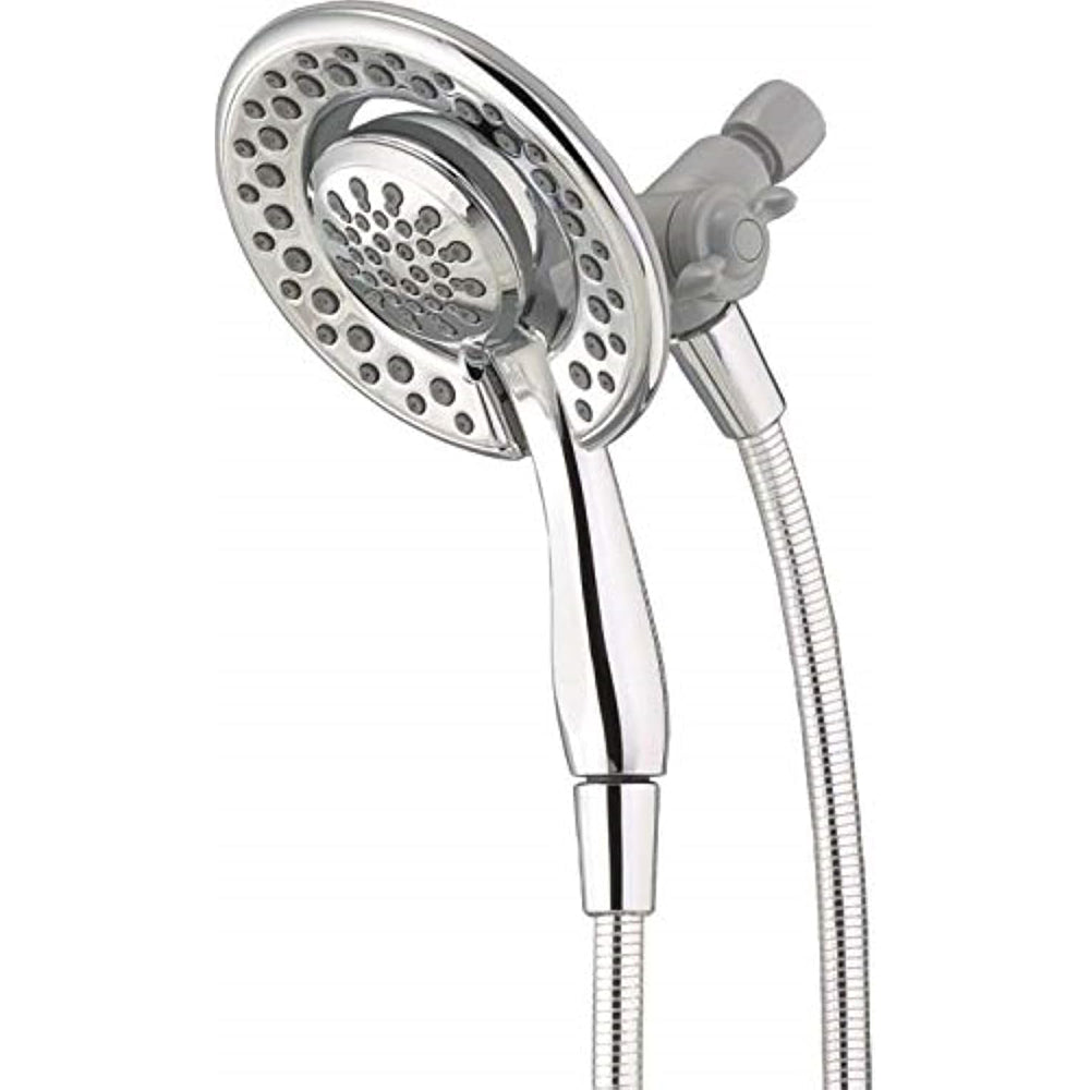 Chrome 2-in-1 Dual Shower Head with Handheld