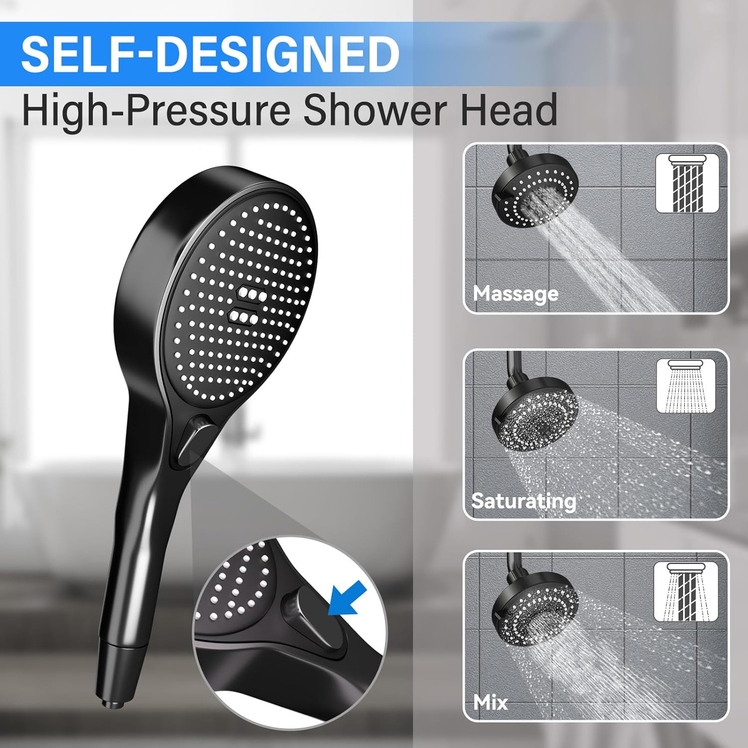 Dual Shower Head for Couples Bathroom