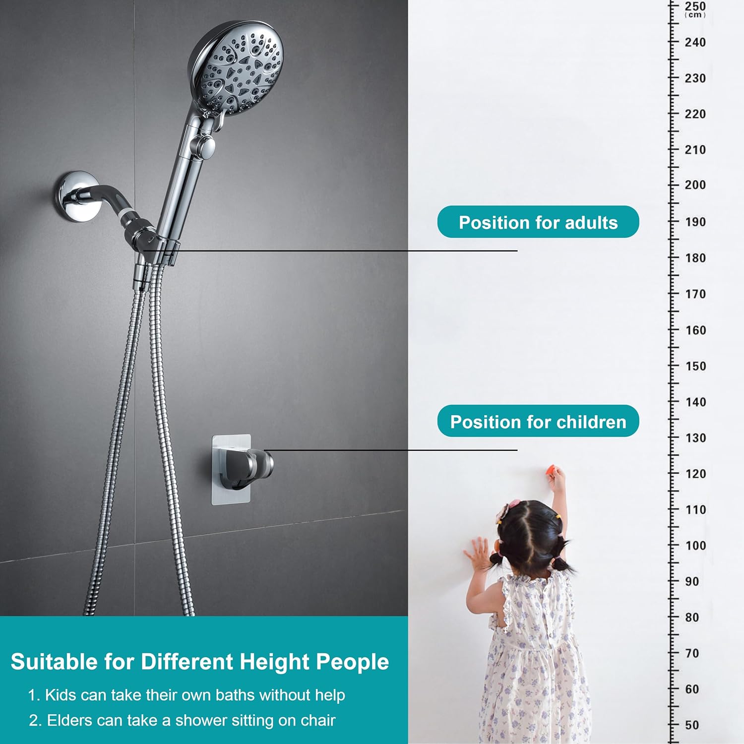 High pressure handheld showerhead