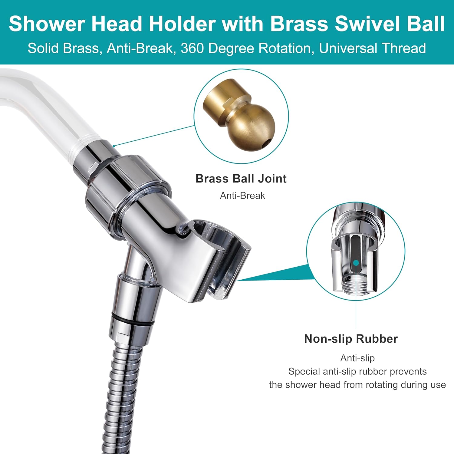 handheld shower head with hose