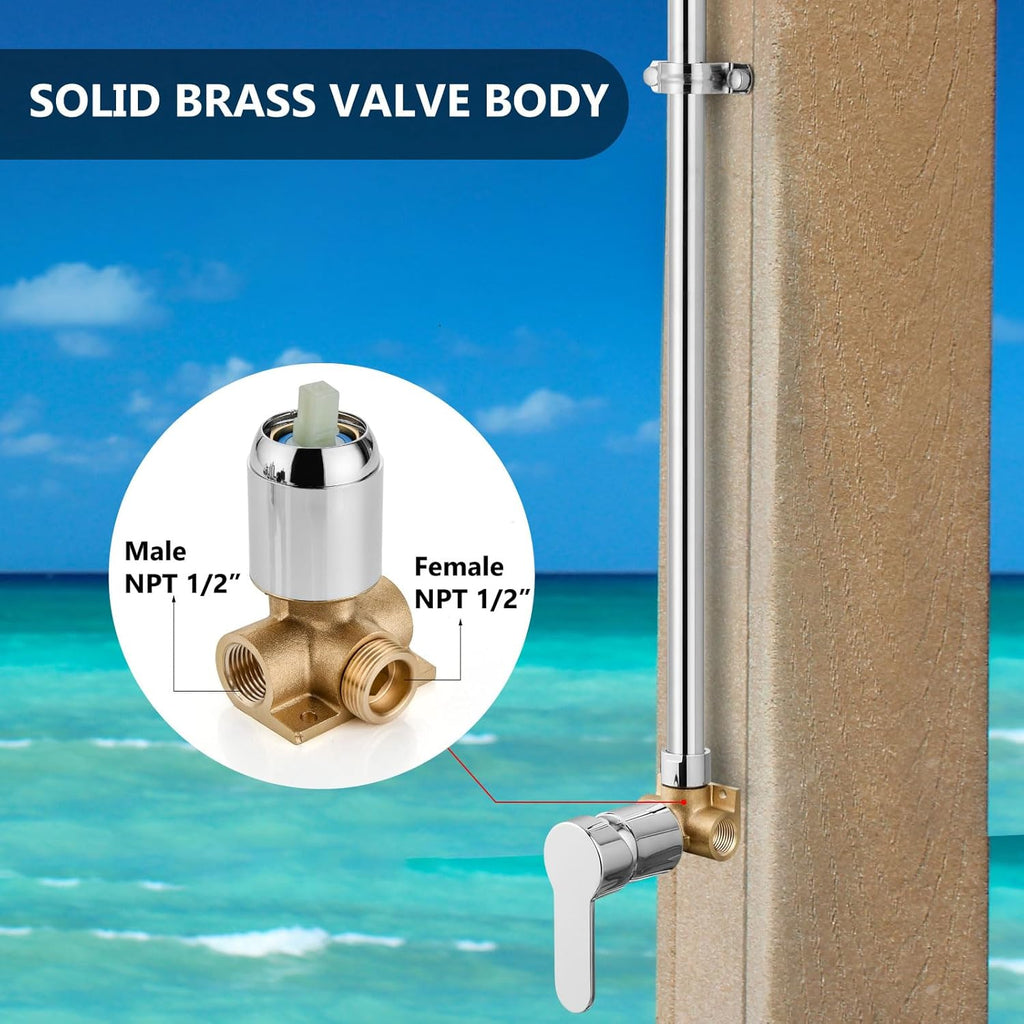 Easy DIY Installation Outdoor Shower Kit