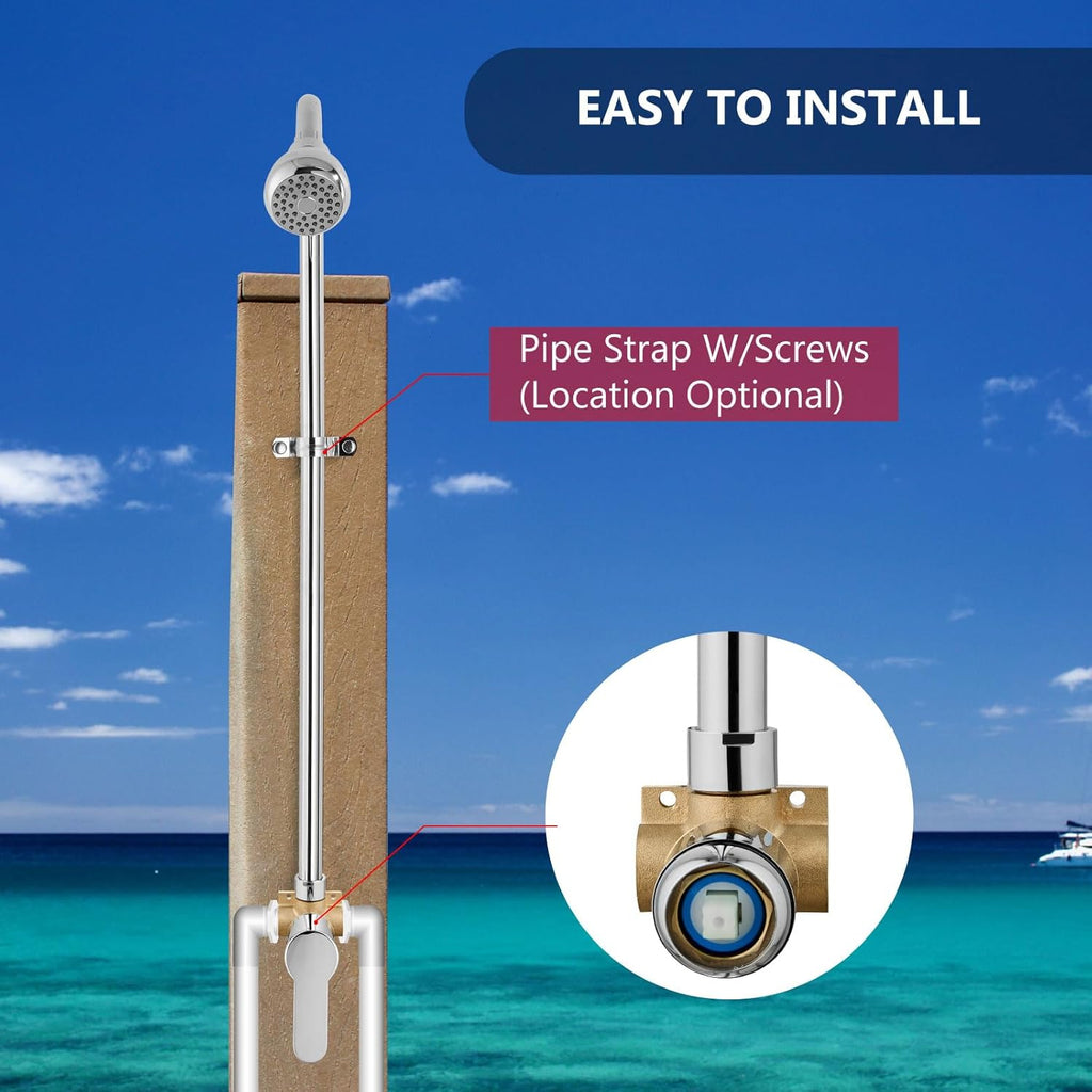 Easy DIY Installation Outdoor Shower Kit