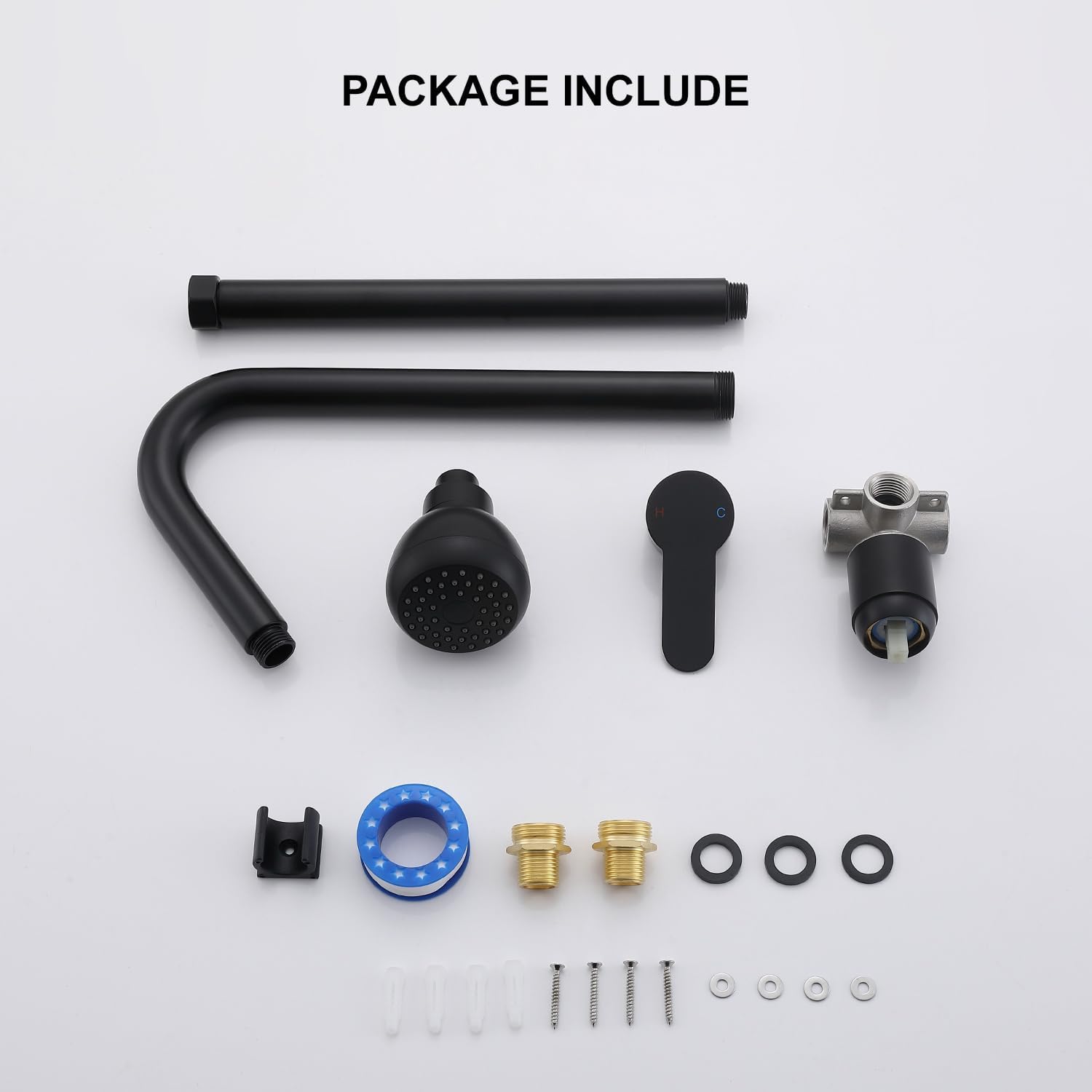 Matte Black Single Handle Hot & Cold Outdoor Faucet