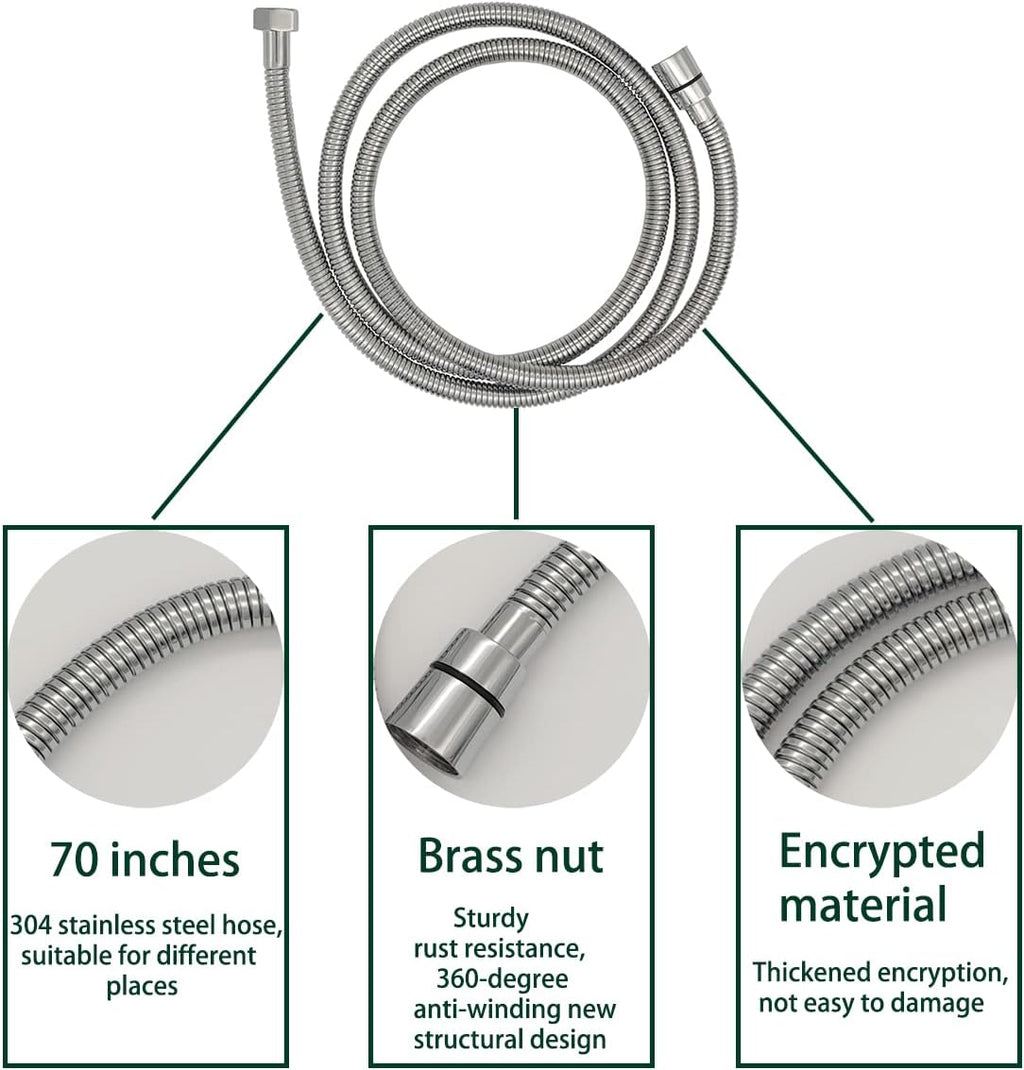 G-Sunny RV Hands-Free Shower Kit Chrome