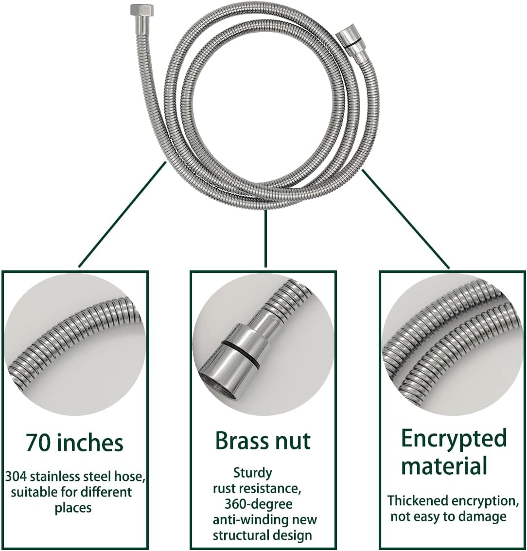 G-Sunny RV Hands-Free Shower Kit Chrome