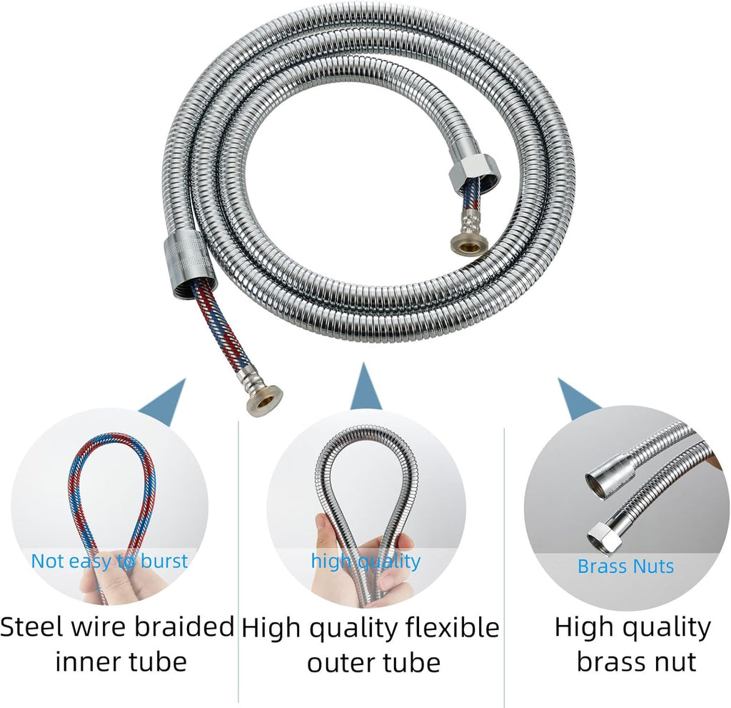 RV High Pressure Shower Head with Hose