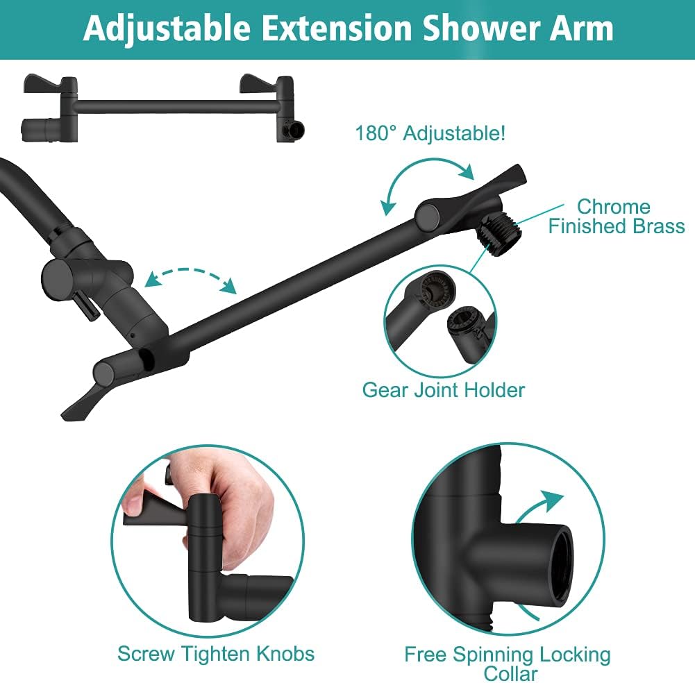 8 Inch Rainfall Shower Head Combo
