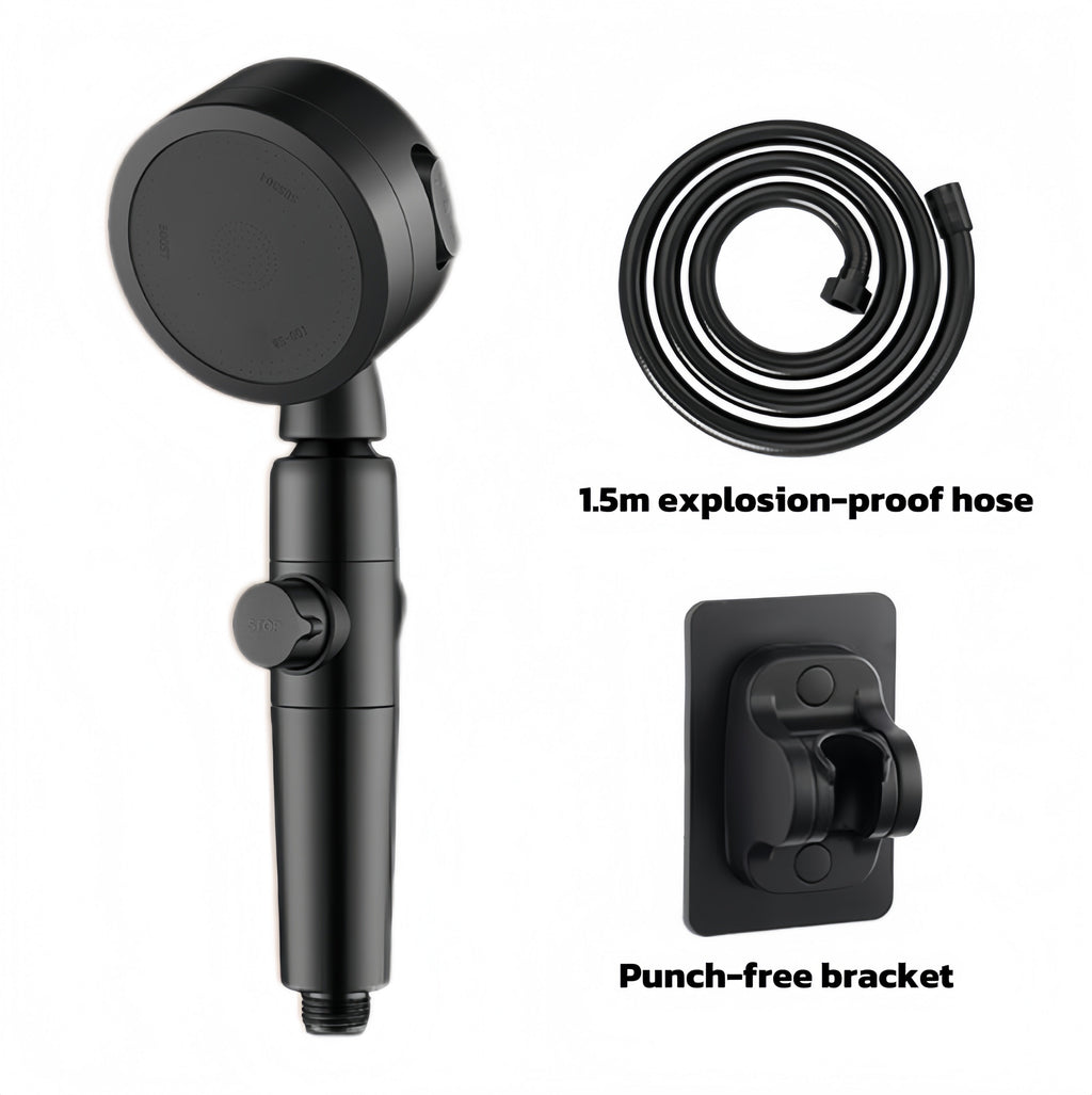 High Pressure Handheld Shower Head with 5 FT Hose and On/Off Switch