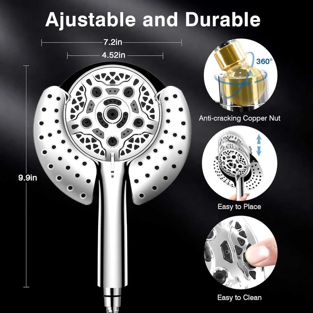 Rainfall Shower Head with Handheld Combo