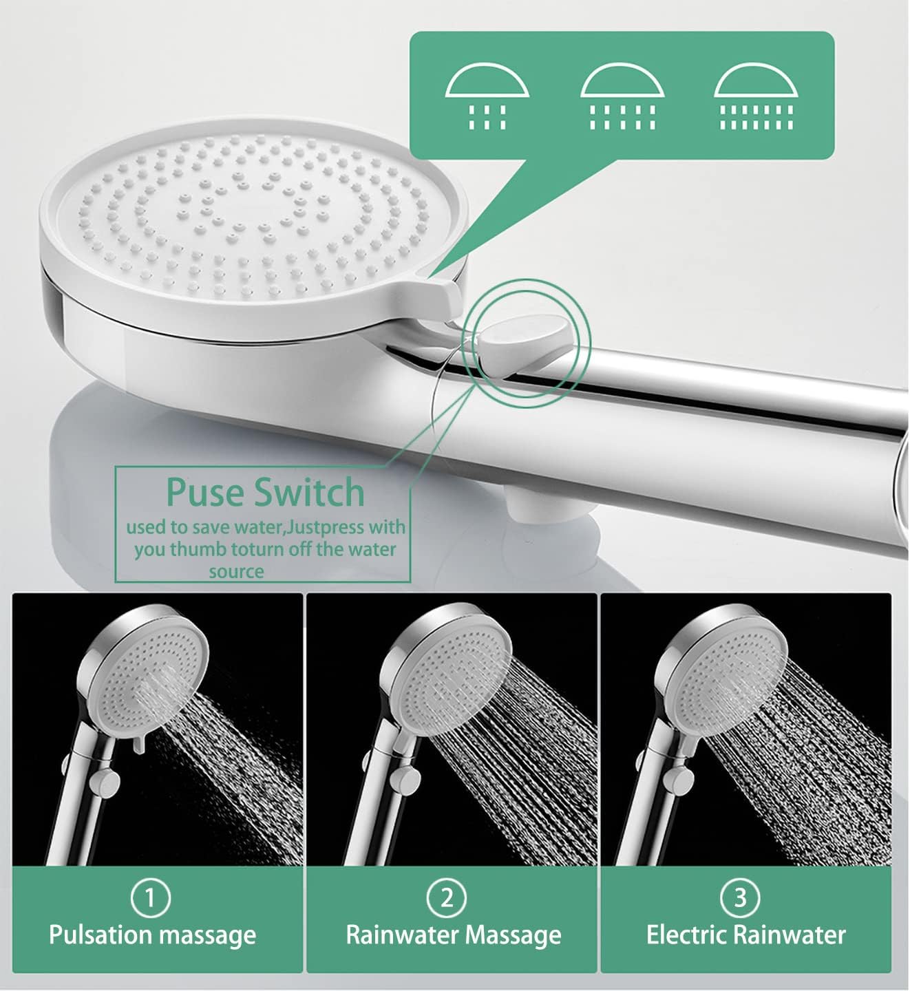 Chrome RV shower faucet kit