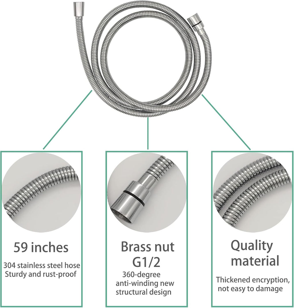 Chrome RV shower faucet kit