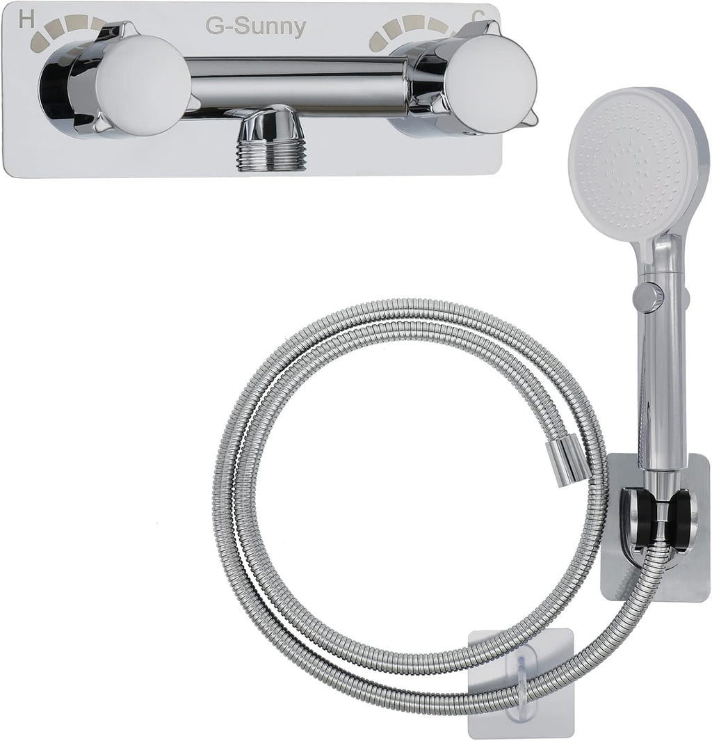 Chrome RV shower faucet kit