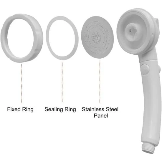 Hand Held Showerhead with 11.48 FT Garden Hose - THEONESHOWER