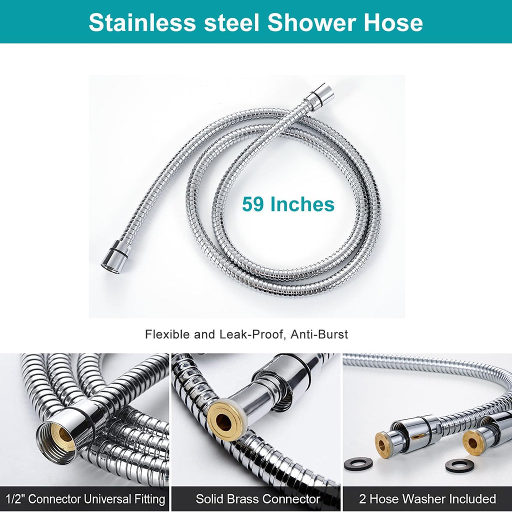 Handheld 5 - Spray Shower Head with Switch – High - Pressure & Water - Saving for Camper & RV - THEONESHOWER