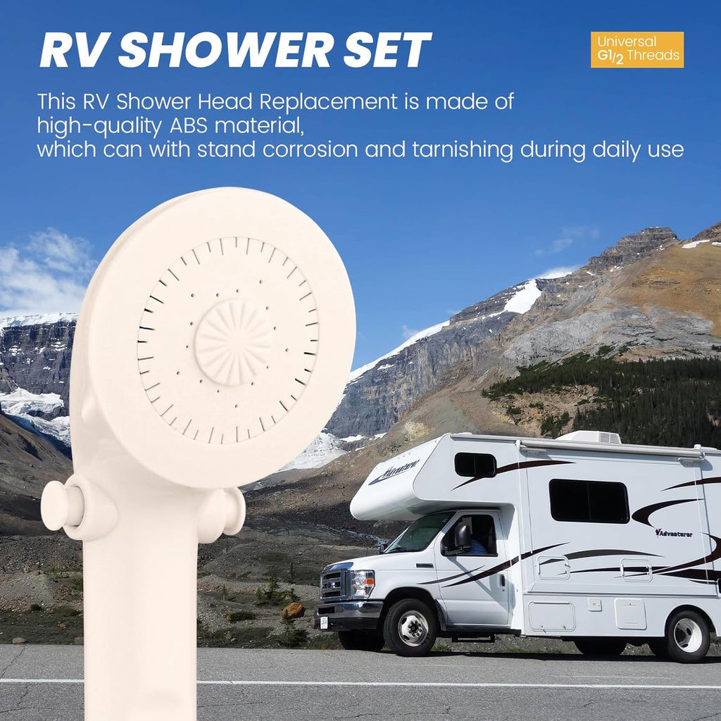 Handheld Portable Shower Head with Hose – Perfect for RVs, Campers & Travel Trailers - THEONESHOWER