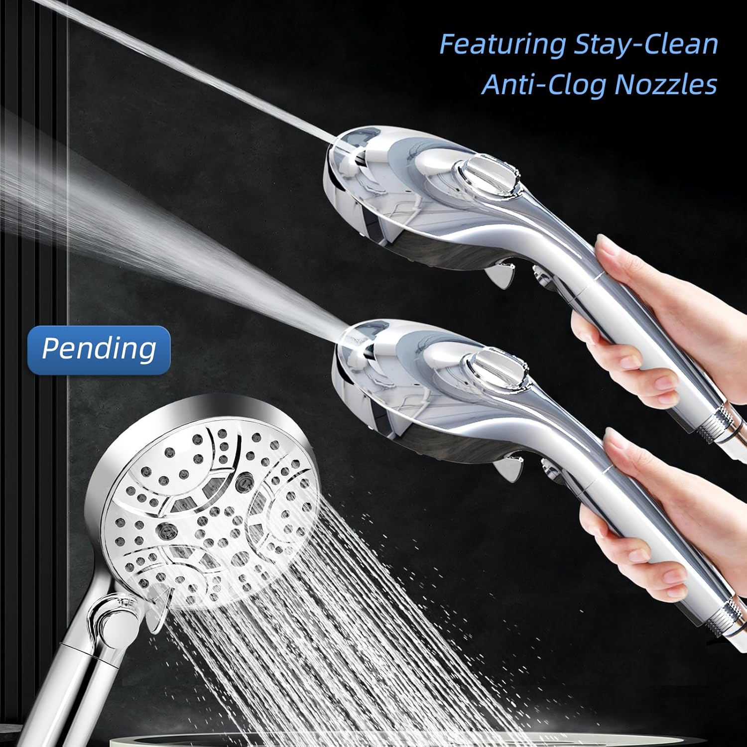 High - Pressure 10 - Mode Shower Head with Hose and Holder – Perfect for Home & RV Use - THEONESHOWER