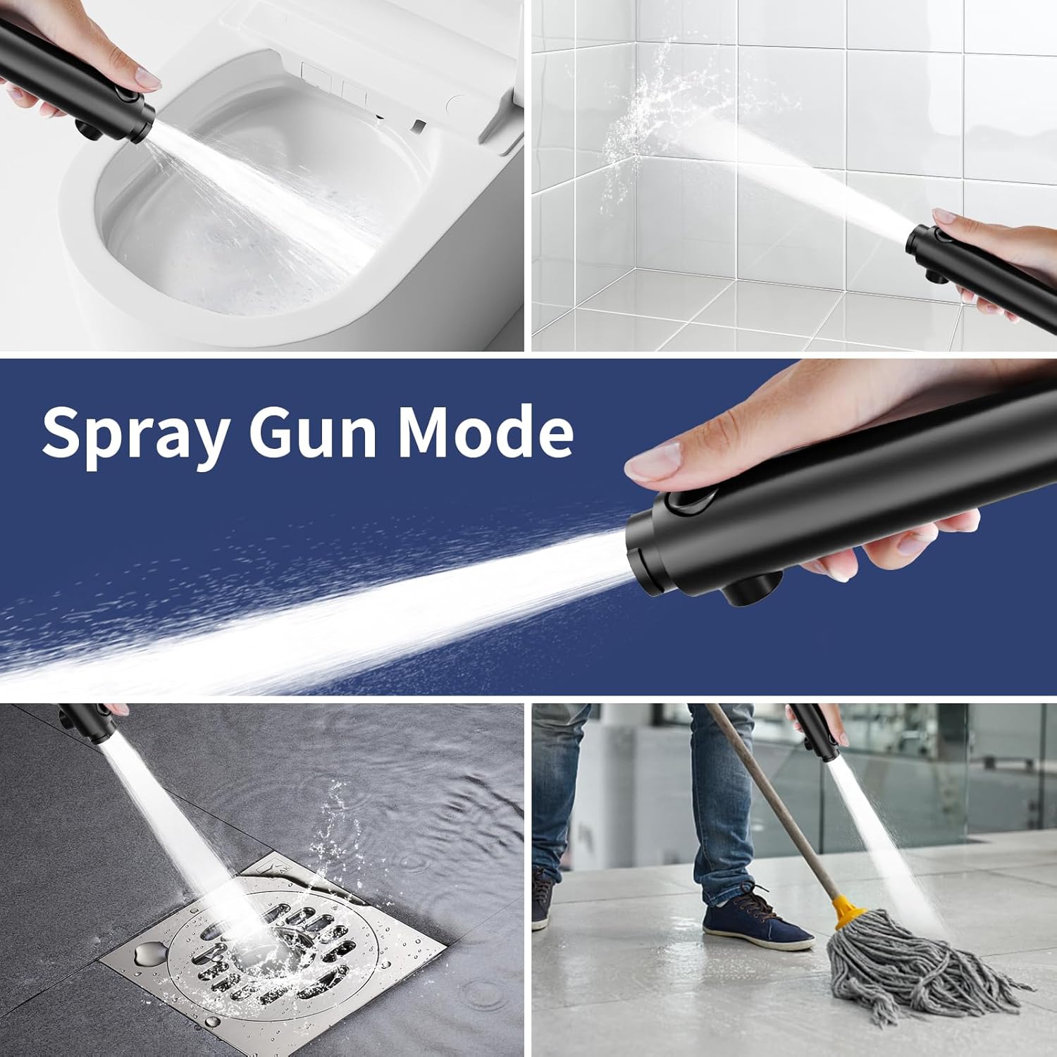 High - Pressure Camper Showerhead – Handheld with Hose, Detachable Filter & On/Off Switch - THEONESHOWER