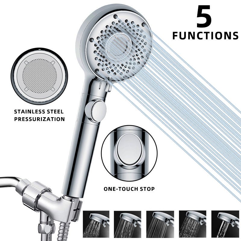 High - Pressure Filtered Shower Head – 5 Spray Patterns Handheld - THEONESHOWER