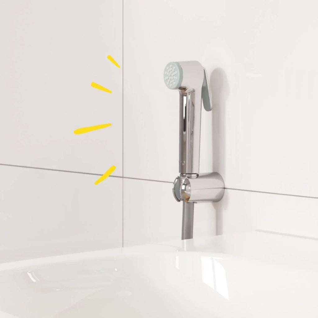 High Pressure Handheld Shower Head with Trigger Control – Portable Shower Wand with Hose - THEONESHOWER