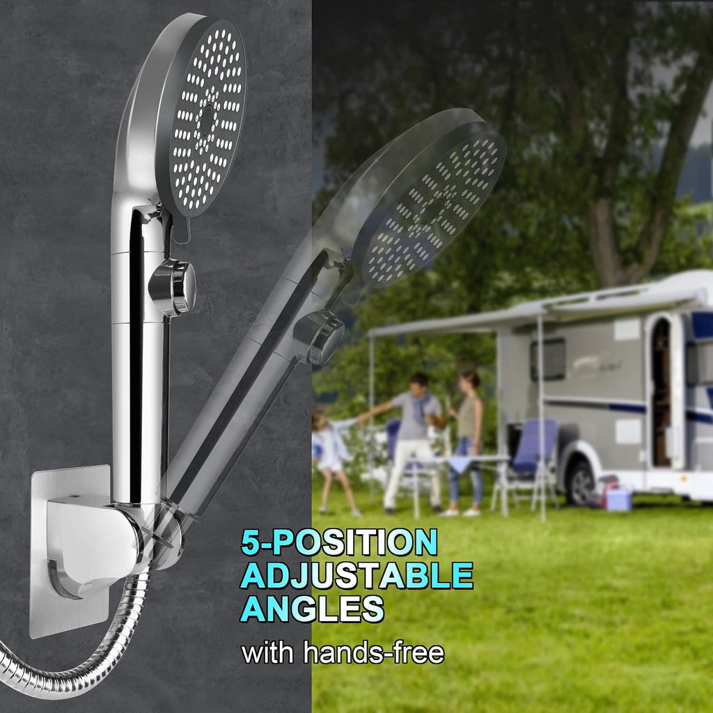 High - Pressure RV Shower Head with Hose – Handheld for RVs, Campers & Trailers - THEONESHOWER