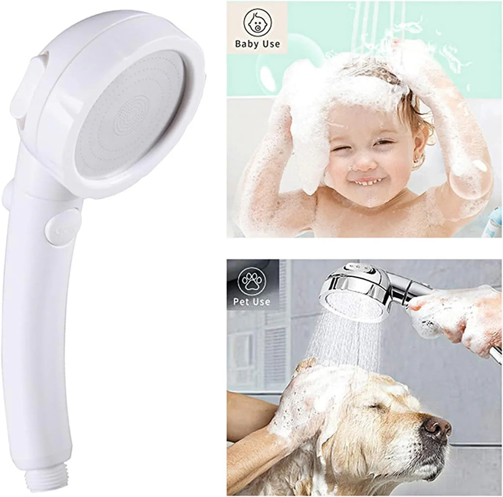 Portable Handheld Shower Head for Camper – High Pressure, 3 Spray Modes, ON/OFF Pause Switch, Removable Wand with Adjustable Bracket - THEONESHOWER