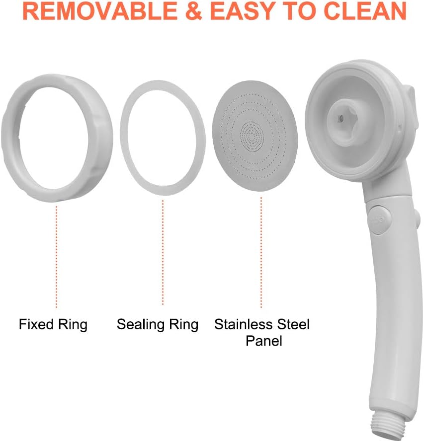 Portable Handheld Showerhead with 5 FT Garden Hose – High Pressure & ON/OFF Switch - THEONESHOWER