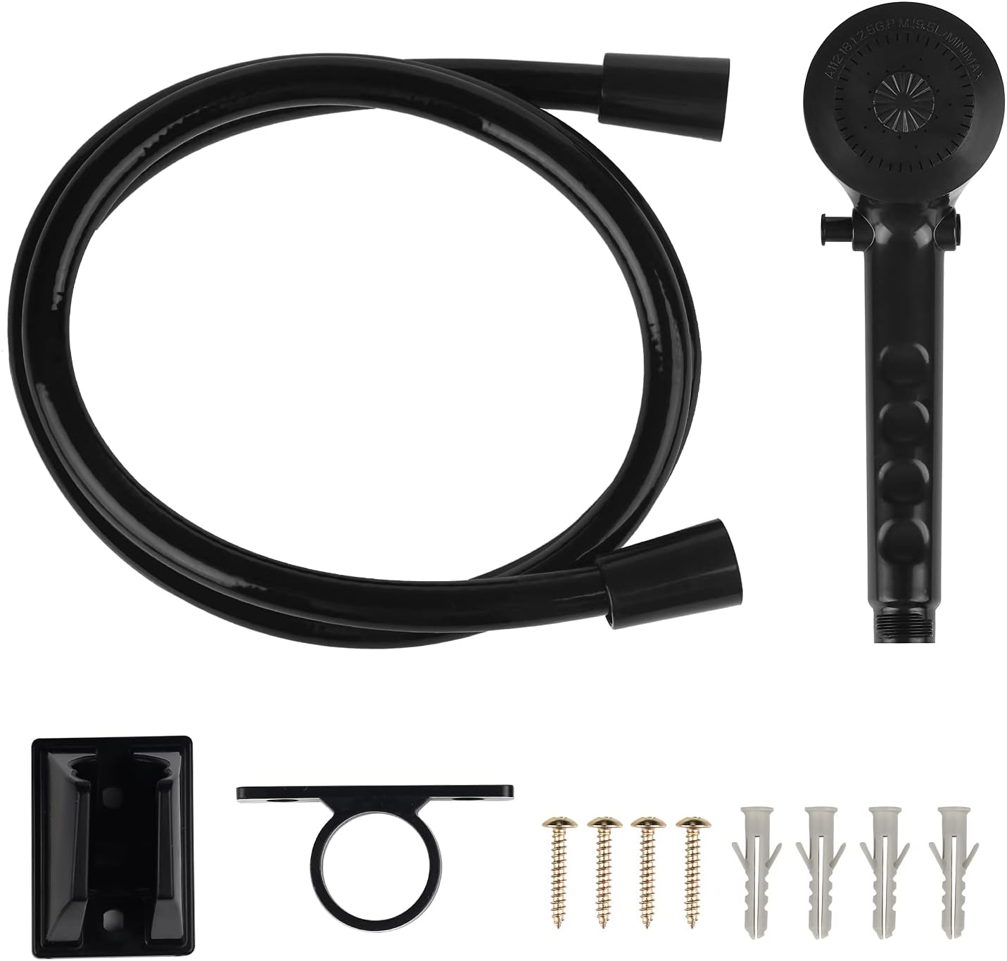 Black RV exterior shower